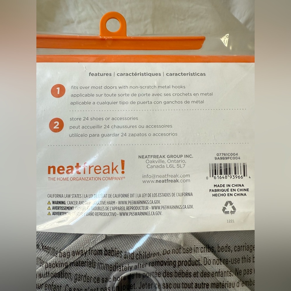 Neatfreak | 24 Pocket Shoe Organizer | Closet Accessory Storage NIP - Picture 6 of 6